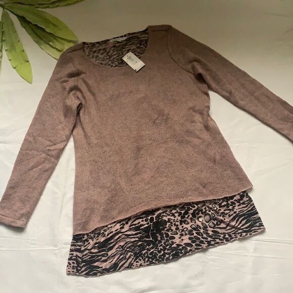 🔥NWT cleo mixed media sweater🔥 - Picture 1 of 10